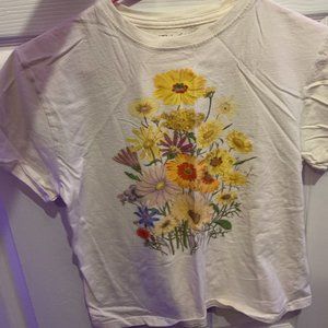 White Floral Shirt